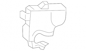 Right air duct for the high-pressure radiator of a Lexus ES300h 19-26