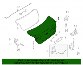 Nissan Sentra 20-24 Trunk Lid
