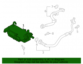 Automatic transmission cooler for Porsche Cayenne 19-26 2.9T, 3.0T
