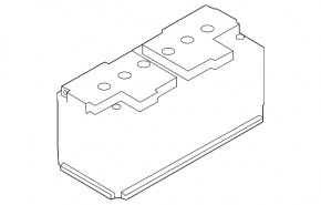 Battery 12v AUDI A4 B8 08-16 70Ah 760A Euro AGM +-Reverse EXIDE