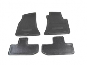 Dodge Challenger 09 interior mats set - black cloth, dry cleanable