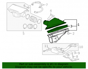 Air Filter Housing Cadillac ATS 13-2.5