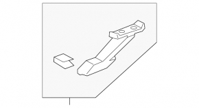 Left rear bumper reinforcement bracket for Cadillac ATS 13-19
