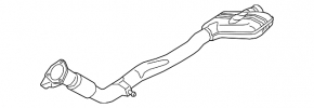 Exhaust line center section Audi Q7 20-26 3.0T MHEV