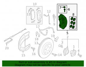 Front left support Audi Q7 16-
