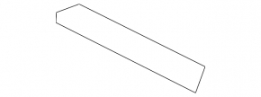Rear window trim left BMW i3 14-20