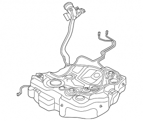 Fuel tank VW Golf 15- 1.8T with filler neck