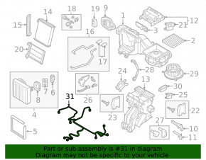 Wiring heater Audi A3 8V 15-20