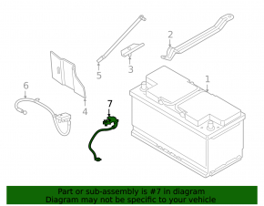 Battery terminal negative BMW X7 G07 19-22 with sensor