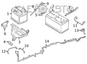 Battery terminal negative BMW X7 G07 19-22 with sensor