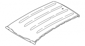 Metal roof for Kia Sportage 23-26 without panoramic windows under roof rails