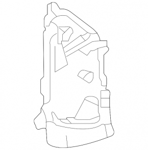 Toyota Sienna 21-24 rear right door panel lower