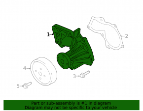 Water pump Ford Escape MK3 13-16 1.6T
