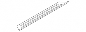 Black outer door sill plate, front left, Kia K5 21-24