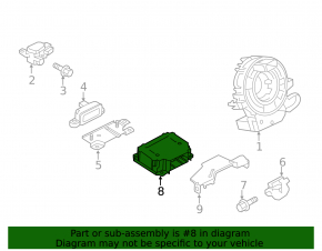 Module srs airbag computer airbags Mitsubishi Outlander Sport ASX 10-18