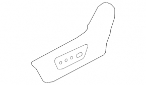 Driver's side seat trim left Nissan Rogue Sport 17-21 black