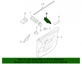 Front left seat memory buttons for Hyundai Tucson 22-24