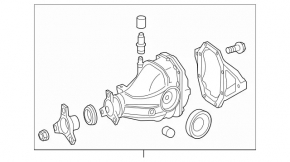 Mercedes GLC 300 20-22 AWD front axle