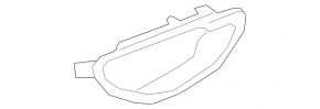 Mercedes C-class W205 15-21 inner rear right door handle, dark gray