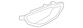 Mercedes C-class W205 15-21 inner rear right door handle, dark gray