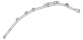 Airbag side curtain right Mercedes C-class W205 15-21