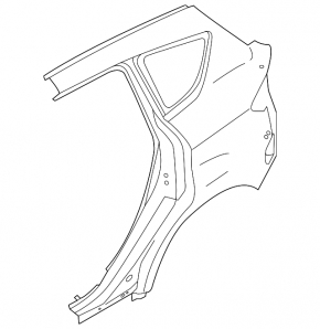 Quarter wing rear left Ford C-max MK2 13-18