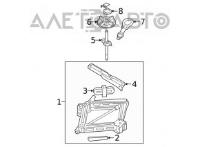 Wheel spanner Ford Fusion mk5 13-20 type 1
