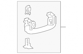 Front right ceiling handle Ford Explorer 20 - beige