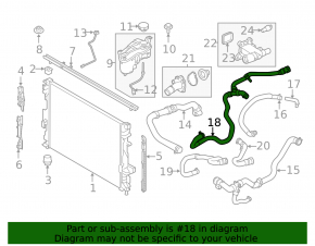 Lower intercooler pipe for Land Rover Range Rover Evoque 12-18 2.0
