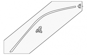 Roof molding right Volkswagen ID.4 21-23