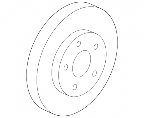 Front left brake disc Chevrolet Malibu 16-300/26mm rusty