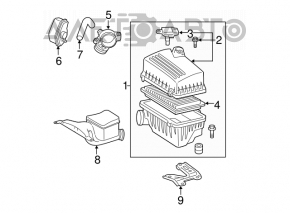 Toyota Camry V40 Hybrid Air Filter Housing Without Flow Meter