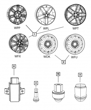 Wheel disk R16 Jeep Compass 11-16 curb