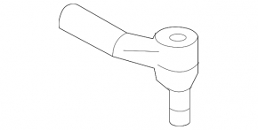 Steering tip left VW Beetle 12-19 cracked boot