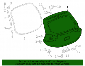 Naked tailgate Chevrolet Bolt 17-21