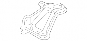Front subframe lug, rear right, Toyota Sienna 2010