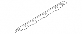 Door sill trim inner front right BMW 7 G11 G12 16-22 black with chrome molding