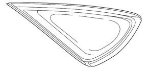 Fixed glass rear right window for Toyota Avalon 13-18