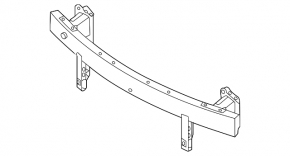 Front Bumper Reinforcement with Fangs Kia Niro 20-22 HEV, PHEV