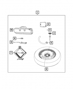 Spare tire spare wheel R16 Jeep Renegade 15-21