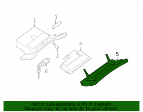 Glove box, glove compartment Infiniti JX35 QX60 13-15 black