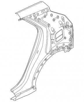 Quarter wing rear left Kia Niro 23-26 EV
