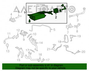 Carbon Canister Absorber Lexus RX450h 16-22