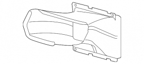 Front left bumper deflector for VW Touareg 15-16