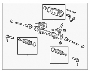 Steering rack Chevrolet Malibu 19- electric