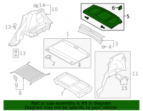 Hyundai Kona 18-23 Trunk Shelf
