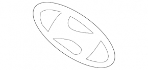 Hyundai Ioniq 17-22 HEV Tailgate Badge Emblem