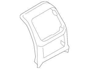 Audi A5 F5 18-25 rear center console trim, black