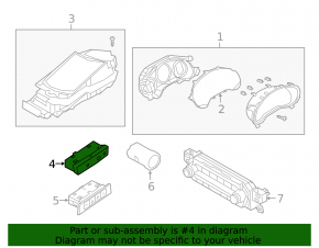 Upper front panel button block Mazda 3 19 - for front camera, parking sensors and BSM