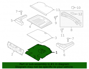 Ford Escape MK3 15-19 Trunk Tray Flooring